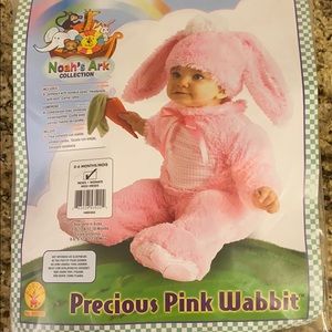 Pink infant bunny costume